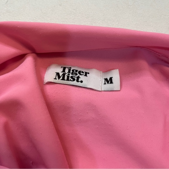 Tiger Mist Ruched Bodysuit Bright Pink - Picture 5 of 6